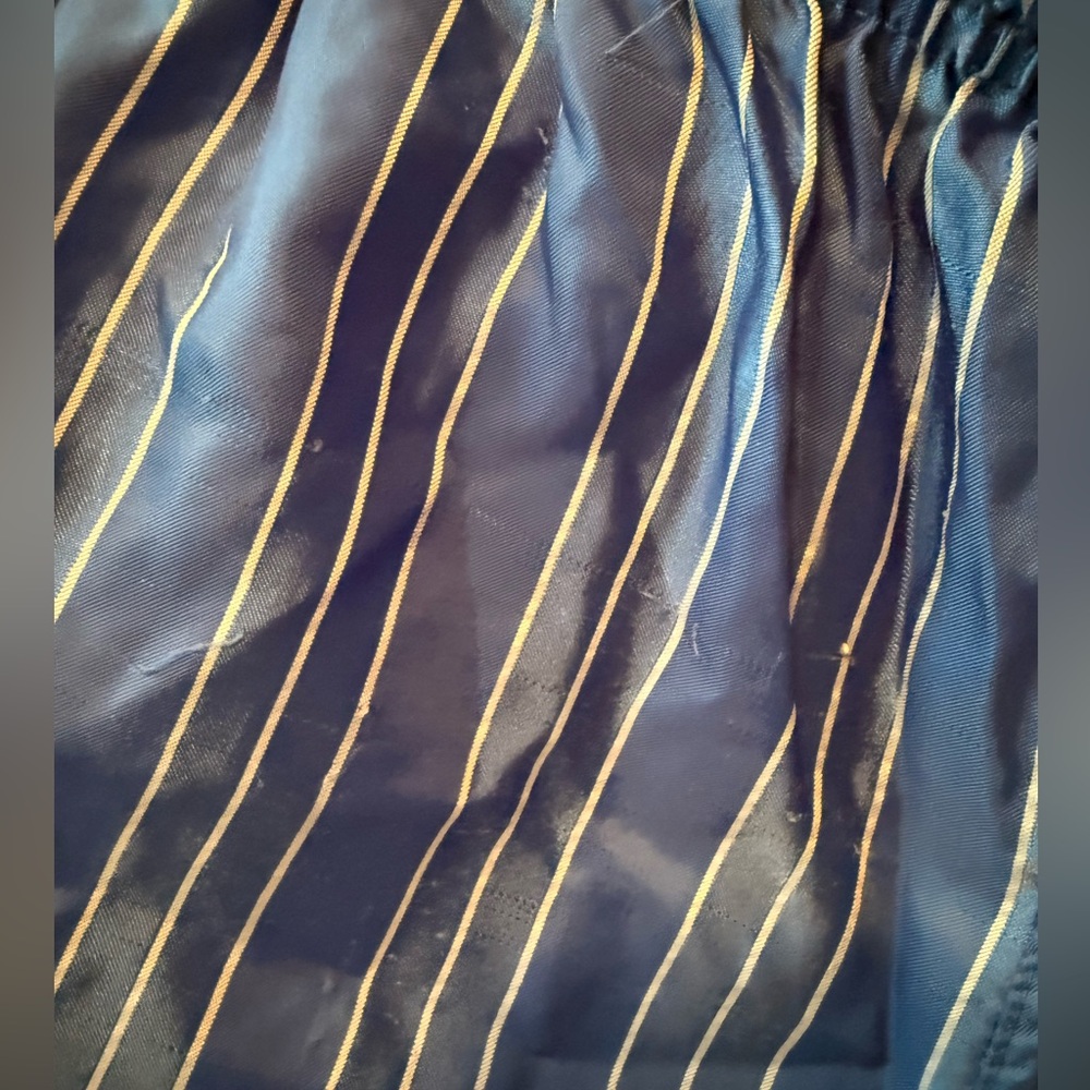 Adidas Vintage Blue Striped Shorts - Picture 4 of 5